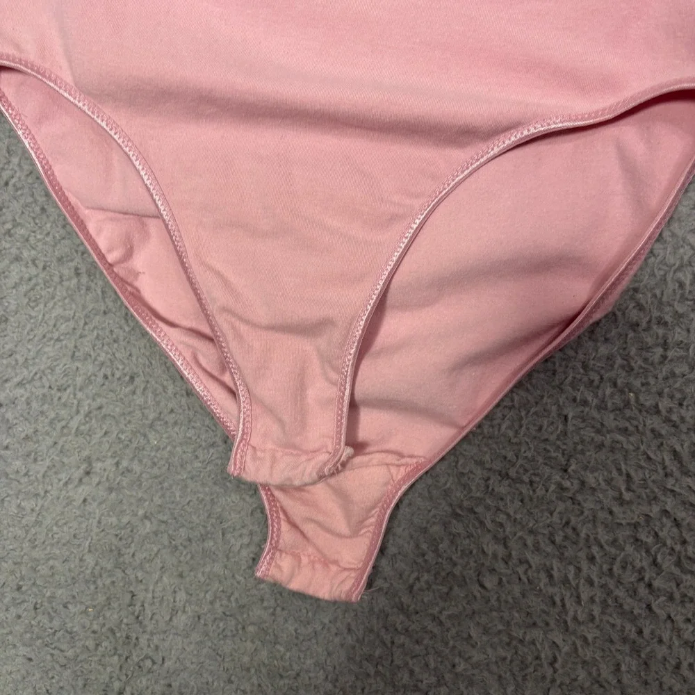 Vintage Victorias Secret Gold Label Pink Lace Bodysuit Sleeveless Medium 1652
